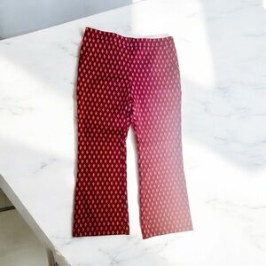 Maliparmi Women’s Red and Pink Geometric Pattern Pants